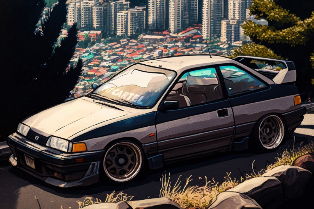 OVER THE CITY BANNER 4X6